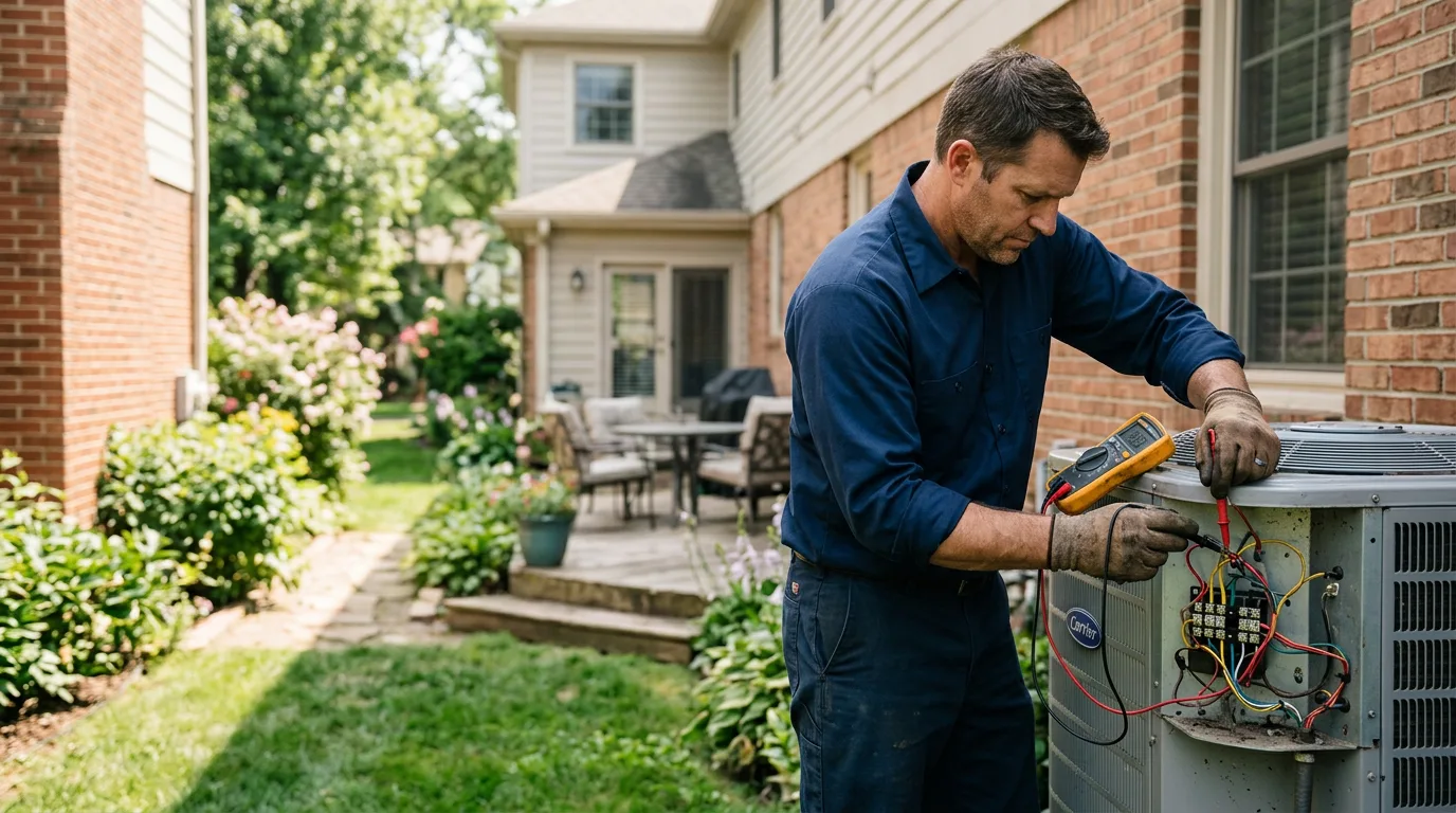 HVAC technician working near Winnetka, IL